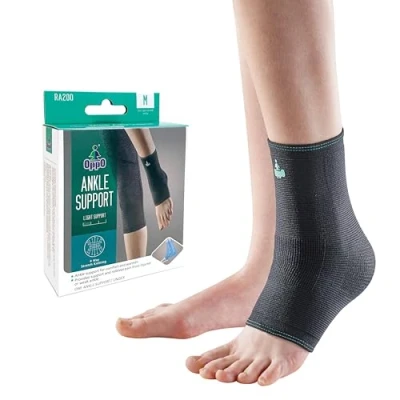 Image of OPPO 4 Way Stretch Ankle Support for Strains &amp; Sprains, Weakness, Arthritis, Inflammation, Pain Relief. Secure Fit, Comfort Flexibility (Medium)