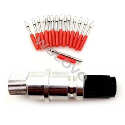 Image of 15pcs 45 degree Graphtec CB09 CB09U Blade Silhouette Cameo Craftrobo Cutting Plotter Vinyl Cutter Blade+ housing Holder