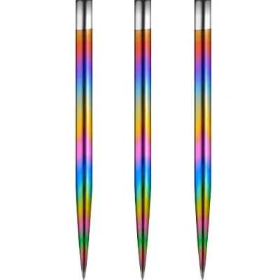 Image of Mission Darts Glide Steel Tip Dart Points Smooth Plain Spare Points, 38mm, Rainbow (#_1xX2447)