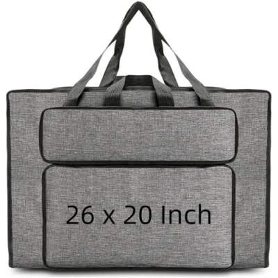 Image of Oaygat Art Portfolio Bag A2 Artist Drawing Board Waterproof Carry Case with Handles Portable Sketch Pad Tote Organiser Painting Storage for Palette Brushes Paints Pencils Artwork