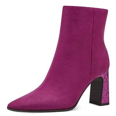Image of MARCO TOZZI Women&#039;s 2 25303 41 Boot Heel, Grape Comb, 5