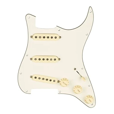 Image of Fender® Pre wired Pickguard Strat® Custom &#039;69 S/S/S Parchment White