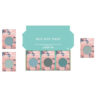 Image of Rust Oleum Bathroom Cabinet Paint in Matt Finish Ocean Blues Tester Box