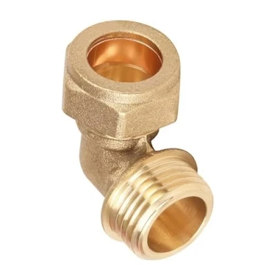 Image of 10mm x 3/8&quot; Male Compression Elbow (Known as Available in 8mm, 10mm, 12mm, 15mm, 22mm, 28mm, 35mm, 42mm, 54mm, 3/8 inch, 1/2 3/4 1 1/4 inch and 2&quot; BSP)