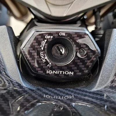 Image of Resin Bike Motorcycle 3D Stickers Compatible with Suzuki. Key Area Protection from Bumps and Scratches. Sticker Carbon Fiber Effect Gadget Moto