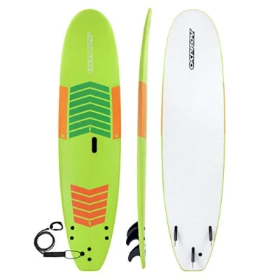 Image of Osprey Foam Surfboard Soft Foamie Complete with Leash and Fins, Learn To Surf, 8.2 ft