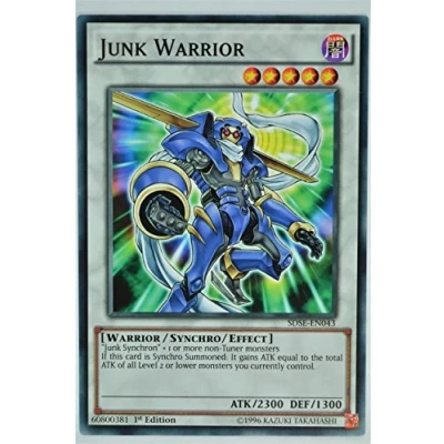 Image of YuGiOh SDSE EN043 Junk Warrior 1st Edit Common Card