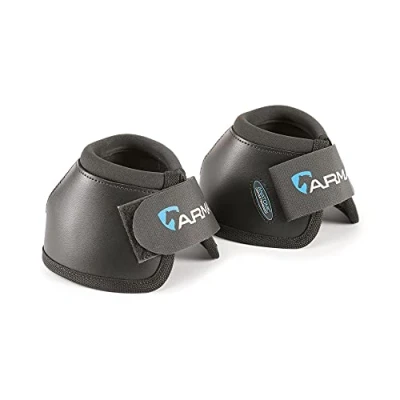 Image of Shires ARMA Anatomic Over Reach Boots Black Pony