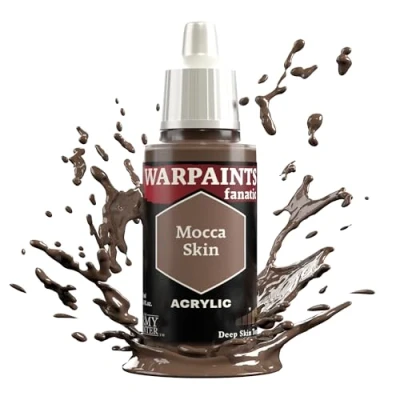Image of The Army Painter Skin Tones Warpaints Fanatic 18ml Acrylic Paints (Mocca Skin)