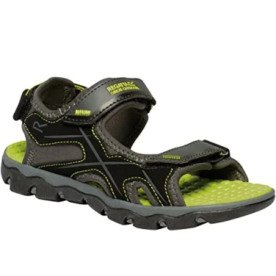 Image of Regatta Kids Boys Kota Drift Walking Sandals Briar Lime 12K UK