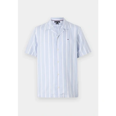 Image of Tommy Hilfiger Blend Striped Shirt Shirt, Men&#039;s, Size: XS, Breezy blue
