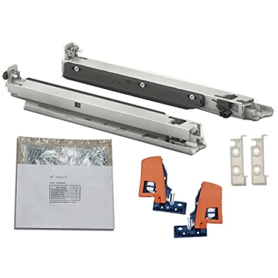Image of Blum Movento Blumotion S 760H Drawer Runners, 350 mm, Floor Mounting, Full Extension, 40 kg, 1 Pair Including Coupling and Mounting Accessories Set