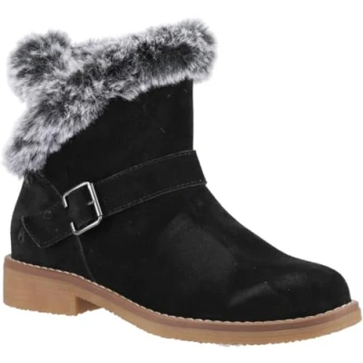 Image of Hush Puppies Women&#039;s Hannah Fashion Boot, Black, 4 UK