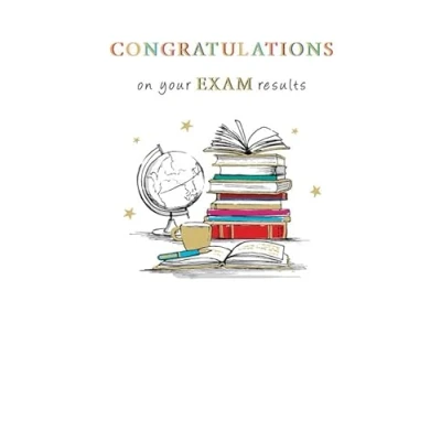 Image of Regal Publishing Exam Congratulations Card, on Your Results 8 x 6 inches