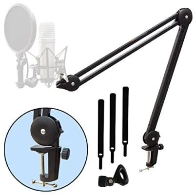 Image of keepdrum MS138 Microphone Arm Joint Tripod for Microphones Black
