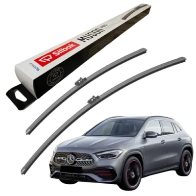 Image of Silbak Windscreen Wipers, fits for MERCEDES GLA CLASS (02/2020 ONWARDS) Front Wiper Blades, 650mm/480mm