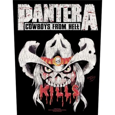 Image of Pantera Back Patch Kills Band Logo Official Black One Size
