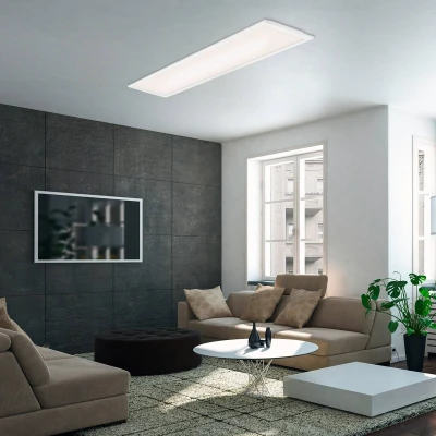 Image of BRILONER LED Ceiling Light, Ultra Flat, Neutral White Light Colour, 22 Watt, 2400 lumens, lamp, Living Room Panel, Kitchen Lighting, 100 x 25 6 cm,