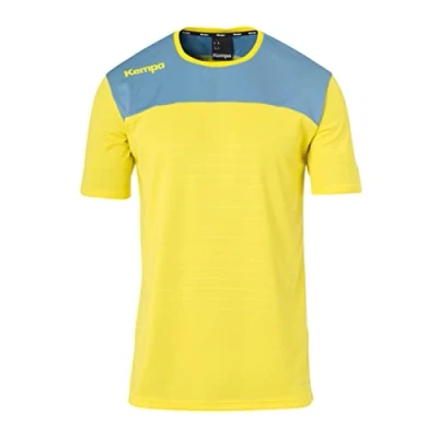 Image of Kempa Men&#039;s Emotion 2.0 Trikot Shirt, Lime Yellow/Dove Blue, L