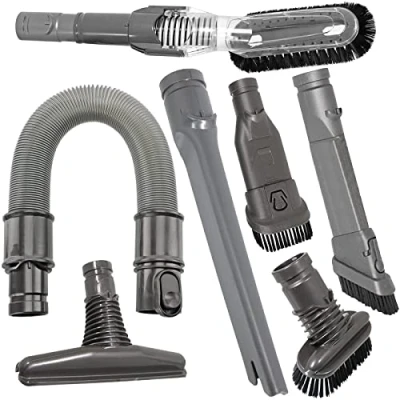 Image of SPARES2GO Tool Kit compatible with Dyson DC24 DC27 DC33 DC40 DC41 DC50 Vacuum Cleaner Brush Crevice Tools Hose