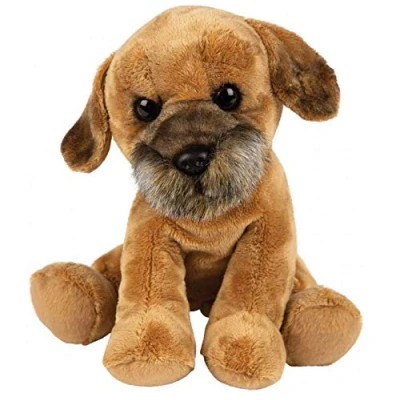 Image of Suki Gifts International Medium Sitting Dog, Border Terrier (12159), Brown
