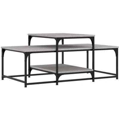 Image of vidaXL Coffee Table Grey Sonoma 102x60x45 cm Engineered Wood