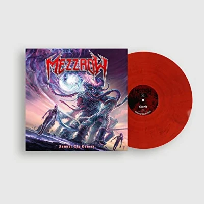 Image of Mezzrow Summon Thy Demons Red &amp; Blue Marbled Sealed 2023 UK vinyl LP FF005V