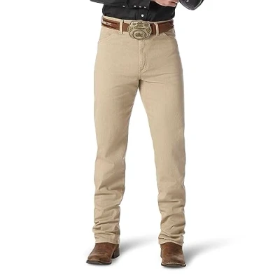 Image of Wrangler Men&#039;s 13mwz Cowboy Cut Original Fit Jean, Tan, 40W x 30L