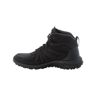 Image of Jack Wolfskin Women&#039;s Woodland 2 Texapore MID W Sneaker, Black/Grey, 5.5 UK