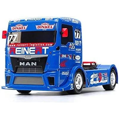 Image of Tamiya TAM58642 Rac. Man RC 58642 Team Reinert Racing TGS TT 01E 1:14 Truck Assembly Kit, Multicoloured