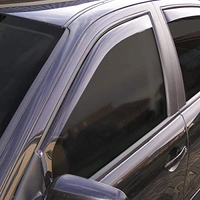 Image of Window Visors Dark compatible with Dacia Lodgy / Dokker 5 doors 2012 &amp; Renault Express 2021