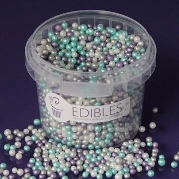 Image of Purple Cupcakes Pearls SHIMMER FROZEN Cake and Cupcake Sprinkles for Birthdays, Weddings all occassions