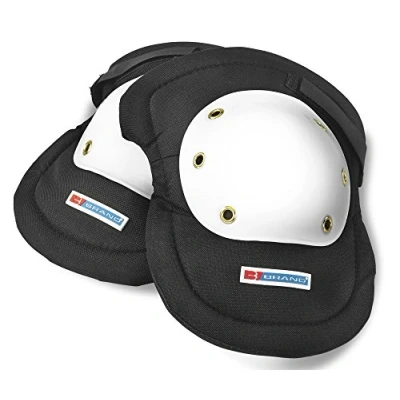 Image of RIVETED CAP KNEE PADS WHITE / BLACK
