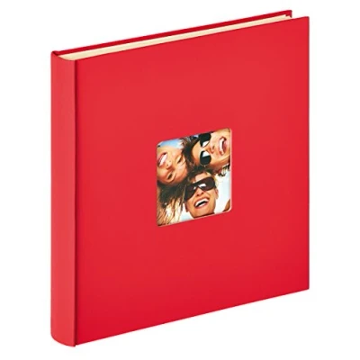 Image of walther Design Photo Album Red 33 x 34 cm self Adhesive with Punched Cover, Fun SK 110 R