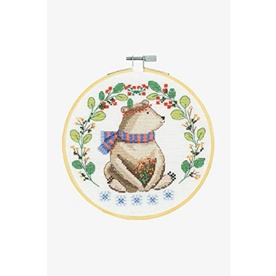 Image of DMC Adorable Bear Cross Stitch Kit