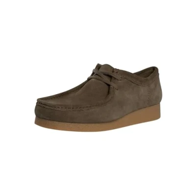 Image of Clarks Men&#039;s WallabeeEVO Derby, Dark Olive SDE, 7 UK