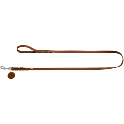 Image of HUNTER Leash Solid Education, 16/150 Soft genuine cow leather, cognac