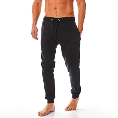 Image of Iron Mountain Mens Reclaimed Yarn Eco Friendly Jogging Bottoms Sweatpants, Black, S