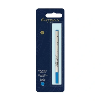 Image of Waterman Rollerball Pen Refill Fine Point Blue Ink 1 Count