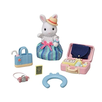 Image of Sylvanian Families Weekend Travel Set Snow Rabbit Mother dollhouse plasyset 5641