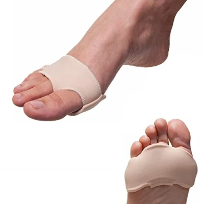 Image of Fabric Gel Metatarsal Pads Ball of Foot Cushion from PEDIMEND, Morton&#039;s Neuroma Support, Helps to Prevent Callus, Unisex Care (Fabric Pads, 1 Pair 2 PCS)