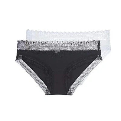 Image of DIM Women&#039;s Sexy Fashion x2 Brief, Black/White, M