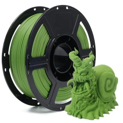 Image of FLASHFORGE Rapid PLA Matte Filament 1.75mm, High Flow Speedy 3D Printer Filament, Max 500m/s Speed Printing, Easy to Remove Support &amp; Non Glossy Appearance (Black)