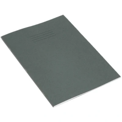 Image of RHINO Stationery Exercise Book A4 32 Page Top Half Blank &amp; Bottom 20mm Lined Dark Green Learning Resources School Books Pack of 10