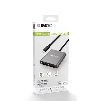 Image of Emtec ECCAREADT610C Series T610C Type C USB Memory Card Reader