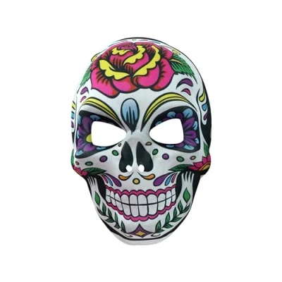 Image of HOVUK Purple Eyes Halloween Mask Adults, Costume Party Supplies, Craft, Plastic Candy Skull for Kids, Essentials