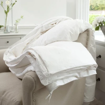 Image of Jasmine Silk All Season Combination (9 Tog + 4.5 Tog) 100% Mulberry Filled Duvet Quilt Single (140 x 200cm)