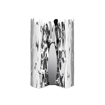 Image of Alessi Barkroll BM04 Design Kitchen Roll Holder in 18/10 Stainless Steel, Mirror Polished, Silver, 15.50 x 24.00 cm