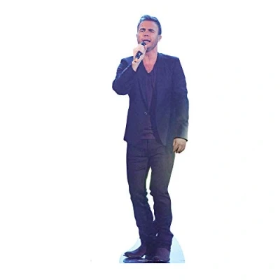 Image of Star Cutouts CS434 Lifesize Cardboard Cutout of Gary Barlow Singing