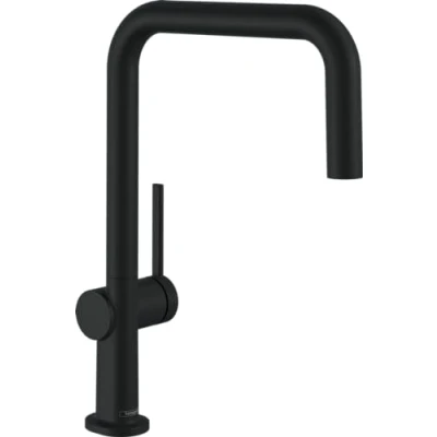 Image of hansgrohe Talis M54 Kitchen Tap 360 Swivelling High Comfort U Spout 220 mm Standard Connections Black